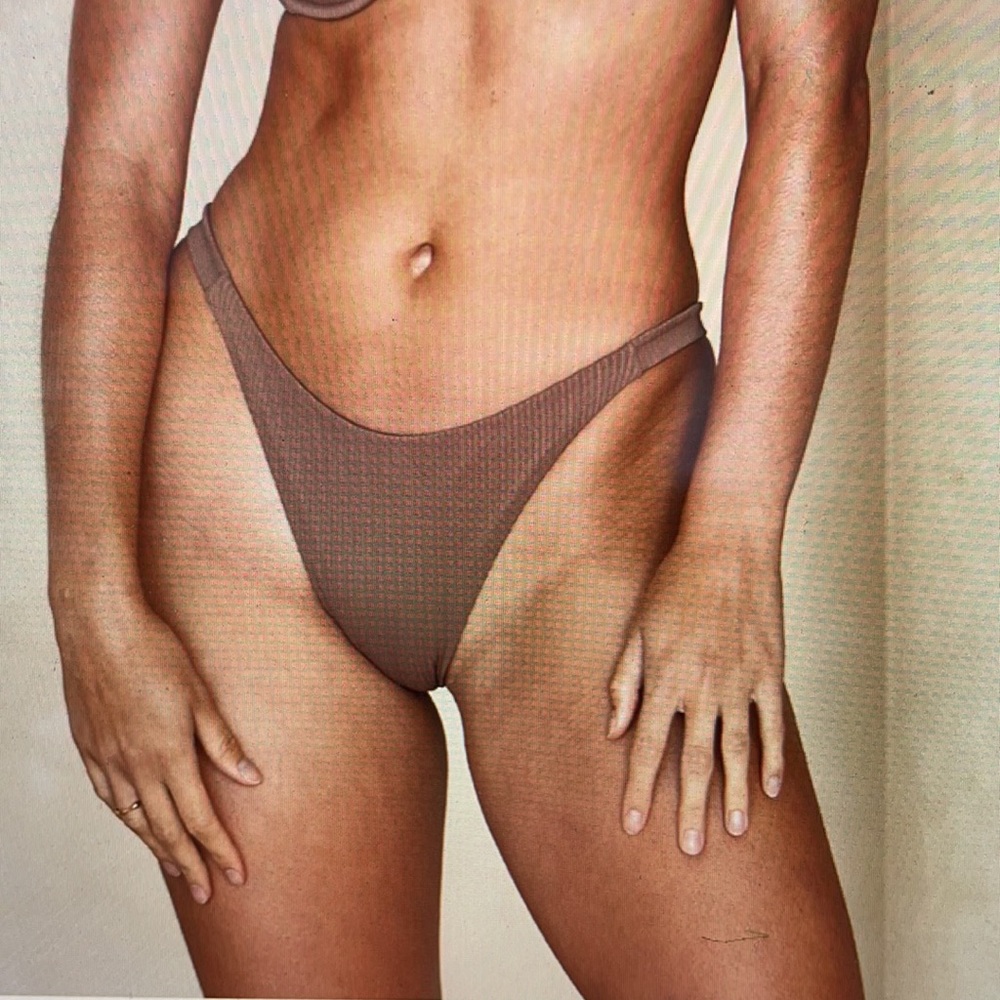 Monday Swimwear Caramel Rib bikini bottoms